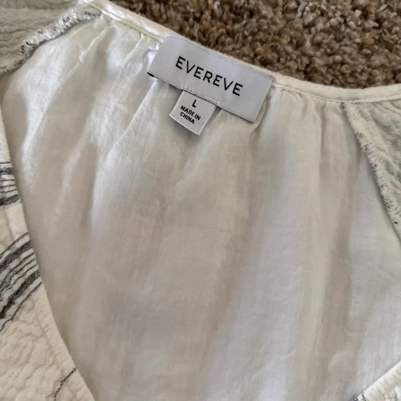 Evereve Alexia Tiered Cotton Mini Dress
 size Large - Picture 12 of 12